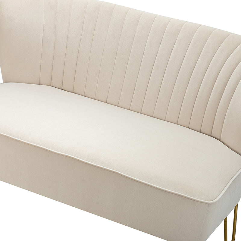 Ainhoa Velvet Loveseat with Hairpin Legs