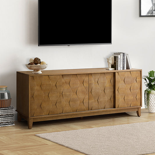 Kelly Clarkson 3D Geometric TV Stand for 78 Inch TVs