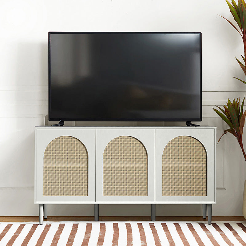 Posey 56" Wide Wood and Rattan  Sideboard