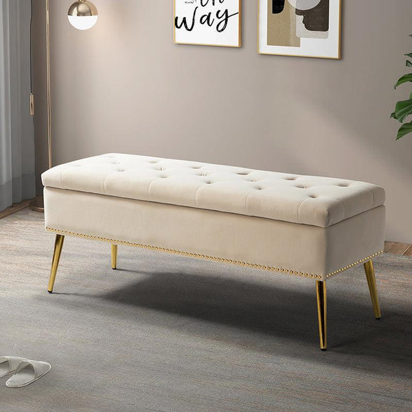 Lenore Upholstered Storage Bench - Hulala Home