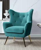 Isabelle Wingback Velvet Armchair