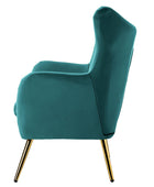 Isabelle Wingback Velvet Armchair