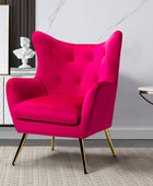 Isabelle Wingback Velvet Armchair