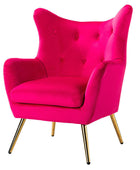 Isabelle Wingback Velvet Armchair