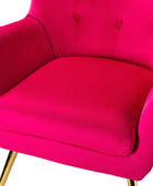 Isabelle Wingback Velvet Armchair