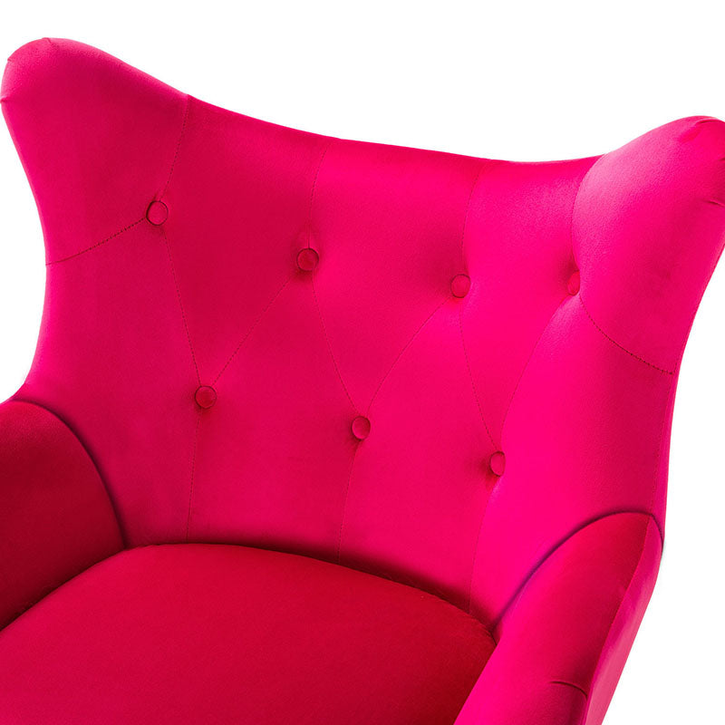 Isabelle Wingback Velvet Armchair