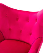 Isabelle Wingback Velvet Armchair