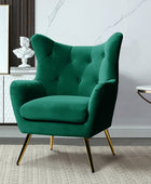 Isabelle Wingback Velvet Armchair