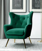 Isabelle Wingback Velvet Armchair