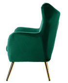 Isabelle Wingback Velvet Armchair