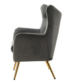 Isabelle Wingback Velvet Armchair