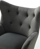 Isabelle Wingback Velvet Armchair