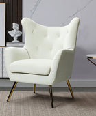 Isabelle Wingback Velvet Armchair