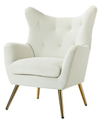 Isabelle Wingback Velvet Armchair