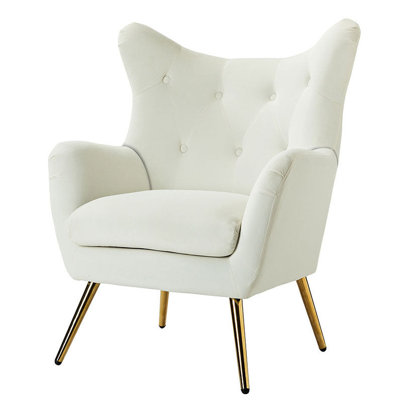 Isabelle Wingback Velvet Armchair