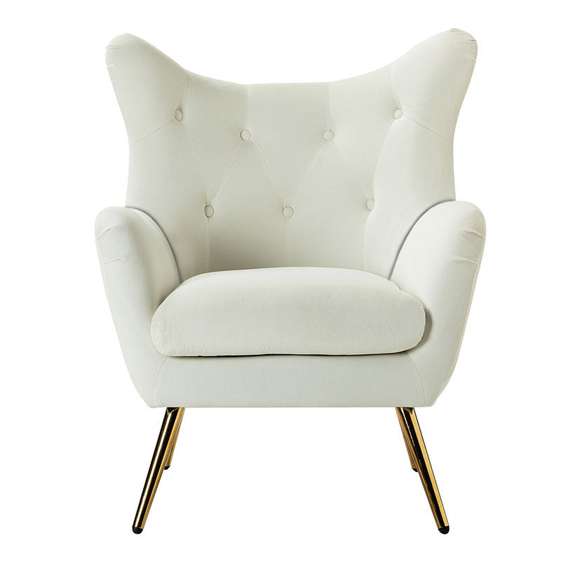 Isabelle Wingback Velvet Armchair