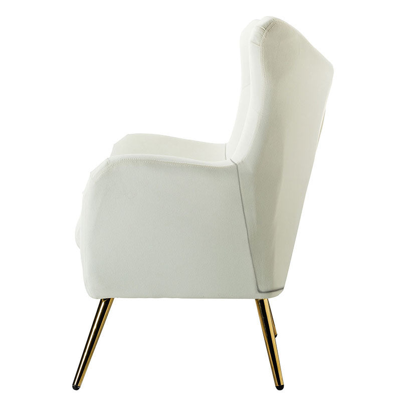 Isabelle Wingback Velvet Armchair