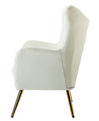 Isabelle Wingback Velvet Armchair