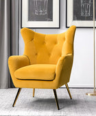 Isabelle Wingback Velvet Armchair