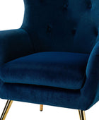 Isabelle Wingback Velvet Armchair