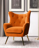 Isabelle Wingback Velvet Armchair