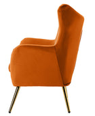 Isabelle Wingback Velvet Armchair