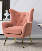 Isabelle Wingback Velvet Armchair