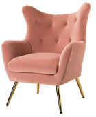 Isabelle Wingback Velvet Armchair