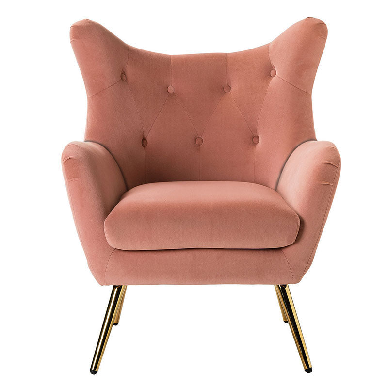 Isabelle Wingback Velvet Armchair