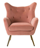 Isabelle Wingback Velvet Armchair