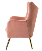 Isabelle Wingback Velvet Armchair