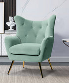 Isabelle Wingback Velvet Armchair