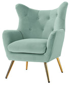 Isabelle Wingback Velvet Armchair