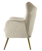 Isabelle Wingback Velvet Armchair