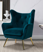 Isabelle Wingback Velvet Armchair