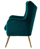 Isabelle Wingback Velvet Armchair