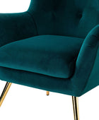 Isabelle Wingback Velvet Armchair