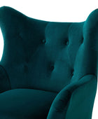 Isabelle Wingback Velvet Armchair