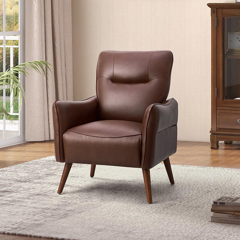 Clara Vegan Leather Armchair - Hulala Home