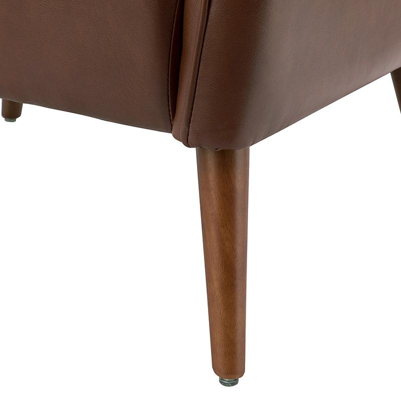 Clara Vegan Leather Armchair - Hulala Home