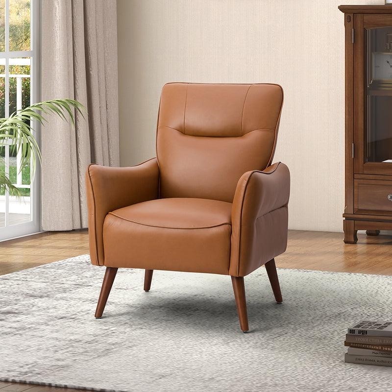 Clara Vegan Leather Armchair - Hulala Home