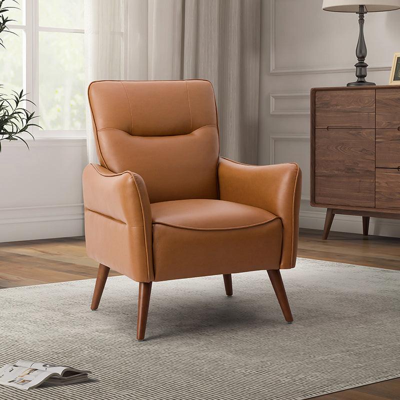 Clara Vegan Leather Armchair - Hulala Home