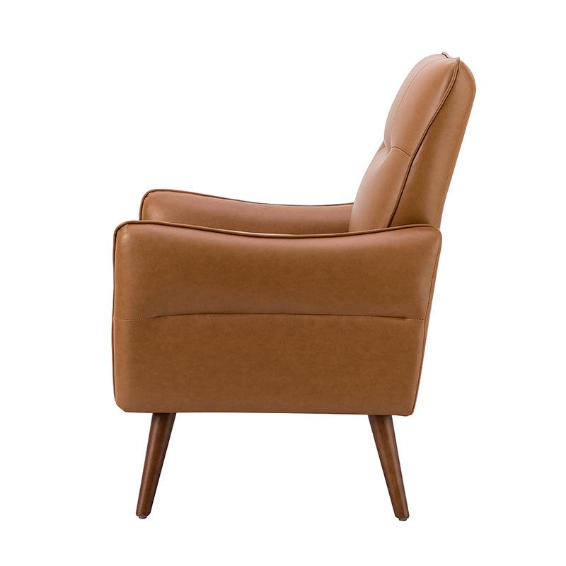 Clara Vegan Leather Armchair - Hulala Home