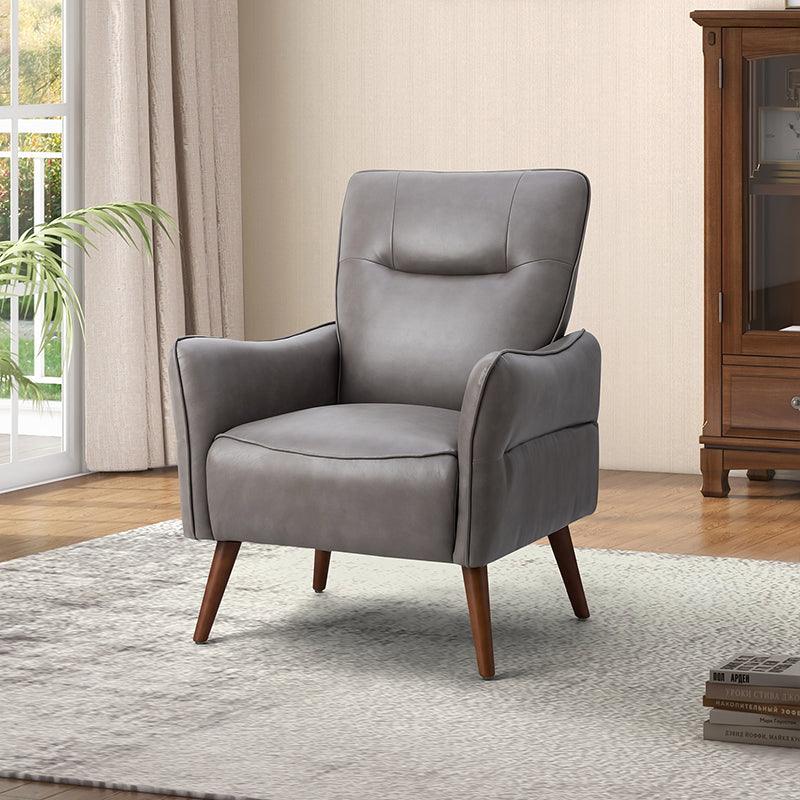 Clara Vegan Leather Armchair - Hulala Home