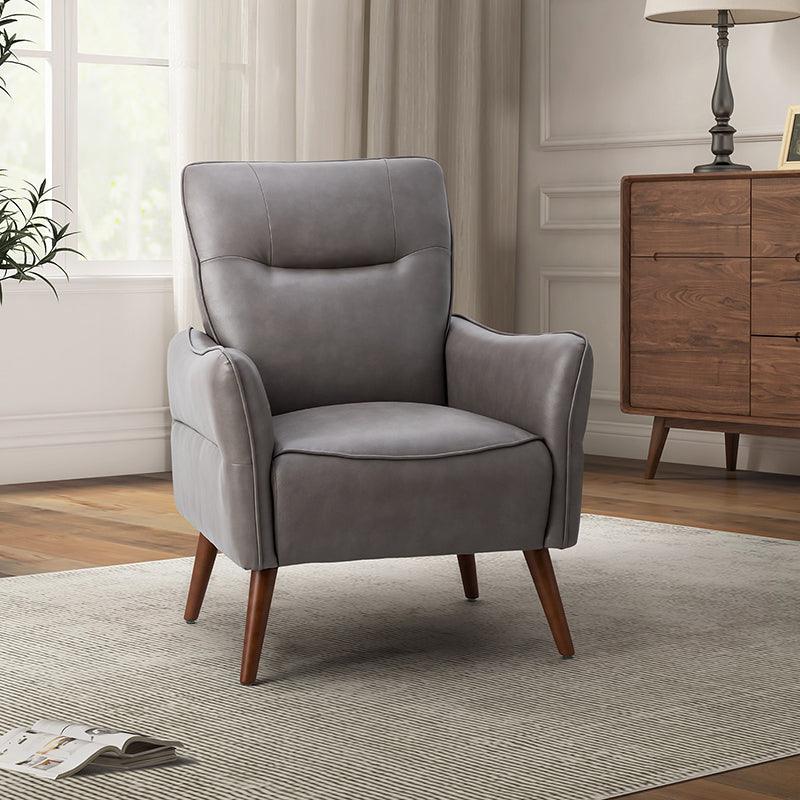 Clara Vegan Leather Armchair - Hulala Home