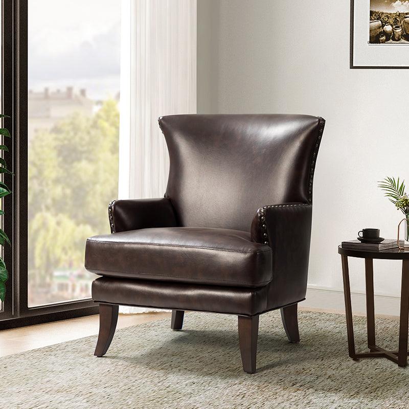 Brooklyn Vegan Leather Armchair - Hulala Home