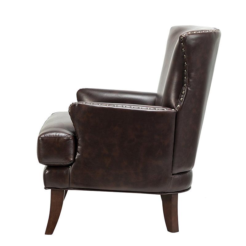 Brooklyn Vegan Leather Armchair - Hulala Home