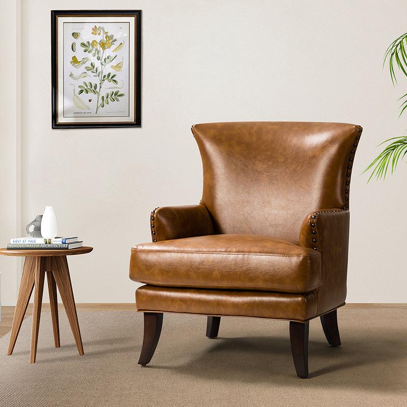 Brooklyn Vegan Leather Armchair - Hulala Home