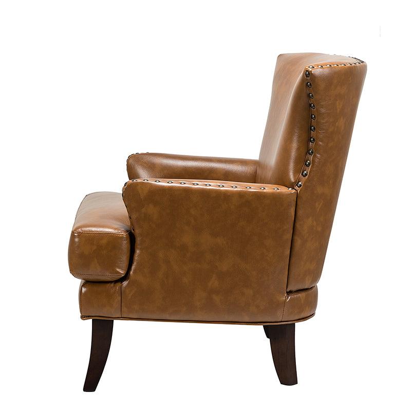 Brooklyn Vegan Leather Armchair - Hulala Home