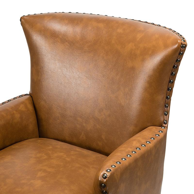 Brooklyn Vegan Leather Armchair - Hulala Home